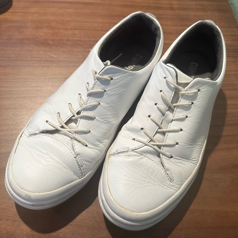 Camper size 39 white leather sneakers